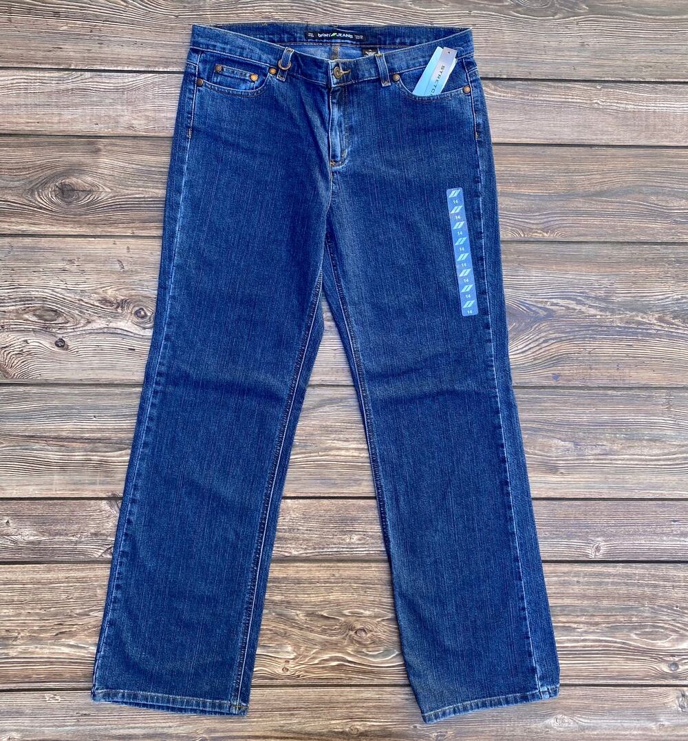 DKNY Blue Denim Stretch Jeans Pants SZ 14 C100102